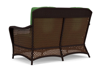 Lloyd Flanders - Grand Traverse Loveseat In Caramel Finish With Seadog Botanical Fabric - 713500362066 view 2