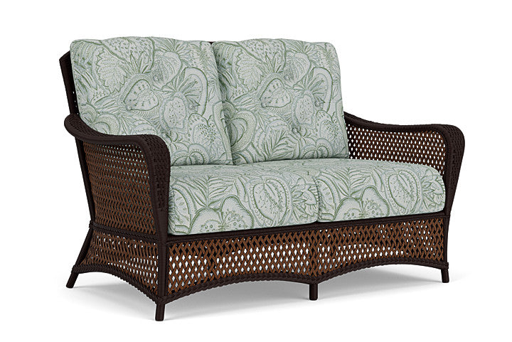 Lloyd Flanders - Grand Traverse Loveseat In Caramel Finish With Sensibility Spring Fabric - 713500362081 view 1