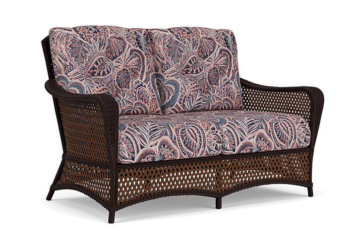 Lloyd Flanders - Grand Traverse Loveseat In Caramel Finish With Sensiblity Splendor Fabric - 713500362082 view 1