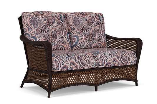 Lloyd Flanders - Grand Traverse Loveseat In Caramel Finish With Sensiblity Splendor Fabric - 713500362082 view 1