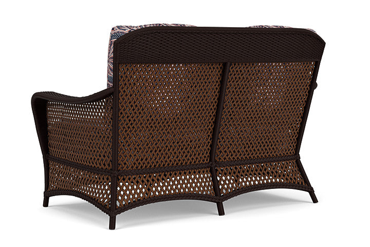 Lloyd Flanders - Grand Traverse Loveseat In Caramel Finish With Sensiblity Splendor Fabric - 713500362082 view 2