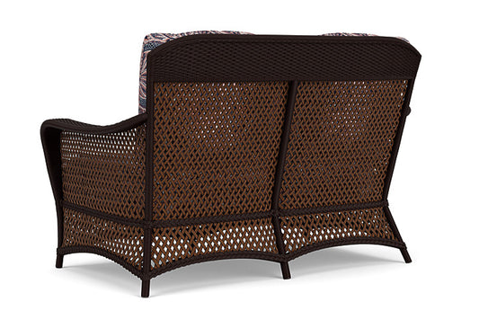 Lloyd Flanders - Grand Traverse Loveseat In Caramel Finish With Sensiblity Splendor Fabric - 713500362082 view 2