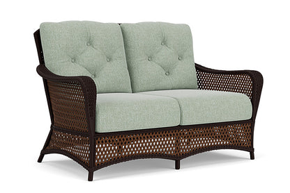 Lloyd Flanders - Grand Traverse Loveseat In Caramel Finish With Serene Spa Fabric - 713500362031 view 1