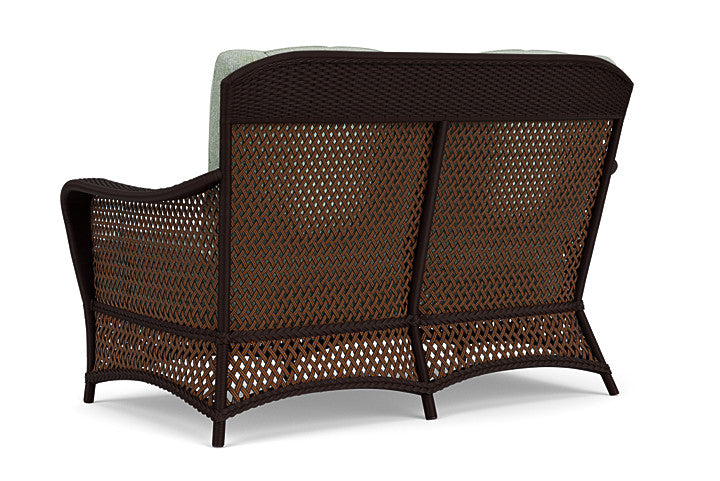 Lloyd Flanders - Grand Traverse Loveseat In Caramel Finish With Serene Spa Fabric - 713500362031 view 2