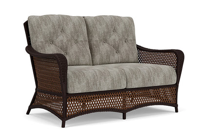 Lloyd Flanders - Grand Traverse Loveseat In Caramel Finish With Surface Slate Fabric - 713500362056 view 1
