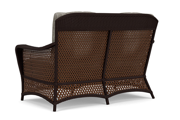 Lloyd Flanders - Grand Traverse Loveseat In Caramel Finish With Surface Slate Fabric - 713500362056 view 2