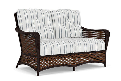 Lloyd Flanders - Grand Traverse Loveseat In Caramel Finish With Tamer Fog Fabric - 713500362037 view 1