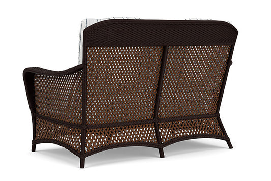 Lloyd Flanders - Grand Traverse Loveseat In Caramel Finish With Tamer Fog Fabric - 713500362037 view 2
