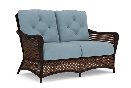 Lloyd Flanders - Grand Traverse Loveseat In Caramel Finish With Unearth Mist Fabric - 713500362068 view 1