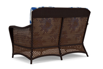 Lloyd Flanders - Grand Traverse Loveseat In Caramel Finish With Watercolor Blossom Capri Fabric - 71350036672 view 2