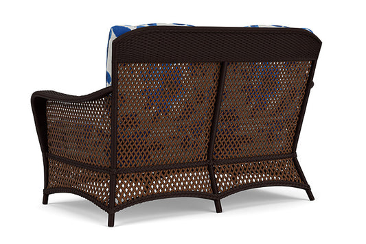 Lloyd Flanders - Grand Traverse Loveseat In Caramel Finish With Watercolor Blossom Capri Fabric - 71350036672 view 2