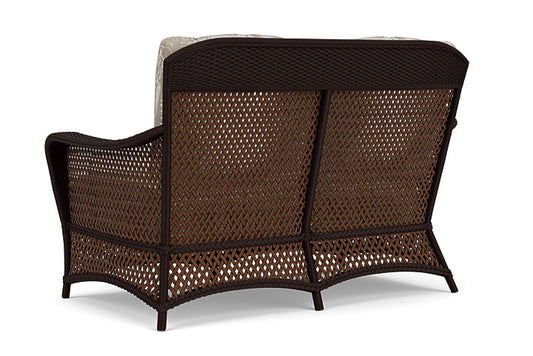 Lloyd Flanders - Grand Traverse Loveseat In Caramel Finish With Wayfarer Dune Fabric - 713500362073 view 2