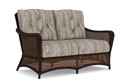 Lloyd Flanders - Grand Traverse Loveseat In Caramel Finish With Woodgrain Ash Fabric - 71350036723 view 1