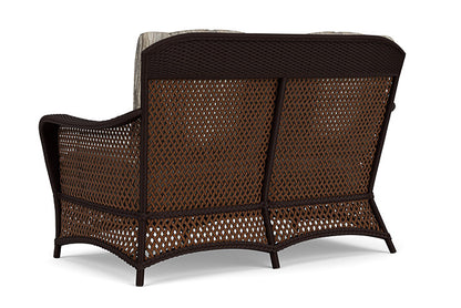 Lloyd Flanders - Grand Traverse Loveseat In Caramel Finish With Woodgrain Ash Fabric - 71350036723 view 2
