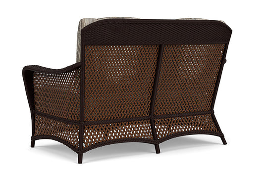 Lloyd Flanders - Grand Traverse Loveseat In Caramel Finish With Woodgrain Ash Fabric - 71350036723 view 2