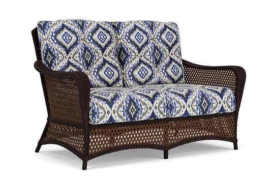 Lloyd Flanders - Grand Traverse Loveseat In Caramel Finish With Yoko Mediterranean Fabric - 71350036705 view 1