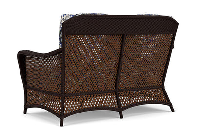 Lloyd Flanders - Grand Traverse Loveseat In Caramel Finish With Yoko Mediterranean Fabric - 71350036705 view 2