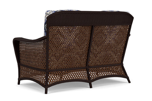 Lloyd Flanders - Grand Traverse Loveseat In Caramel Finish With Yoko Mediterranean Fabric - 71350036705 view 2