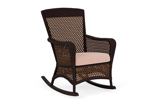 Lloyd Flanders - Grand Traverse Porch Rocker In Caramel Finish With Azulu Clay Fabric - 713360362033 view 1