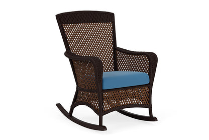 Lloyd Flanders - Grand Traverse Porch Rocker In Caramel Finish With Bamboo Bay Sky Fabric - 713360362007 view 1