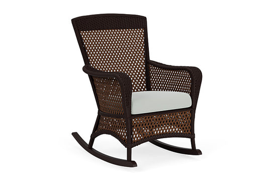Lloyd Flanders - Grand Traverse Porch Rocker In Caramel Finish With Callen Celadon Fabric - 713360362024 view 1