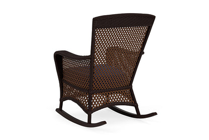 Lloyd Flanders - Grand Traverse Porch Rocker In Caramel Finish With Flagship Lapis Fabric - 713360361813 view 2