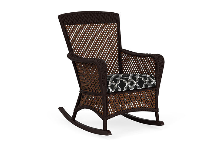 Lloyd Flanders - Grand Traverse Porch Rocker In Caramel Finish With Luna Onyx Fabric - 713360362071 view 1