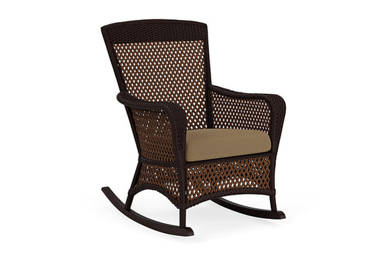 Lloyd Flanders - Grand Traverse Porch Rocker In Caramel Finish With Reflections Straw Fabric - 713360362053 view 1