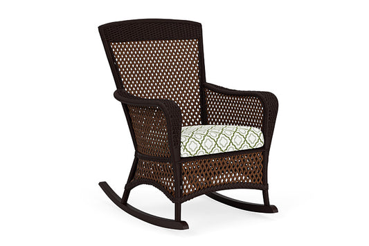 Lloyd Flanders - Grand Traverse Porch Rocker In Caramel Finish With Savannah Green Fabric - 713360362064 view 1