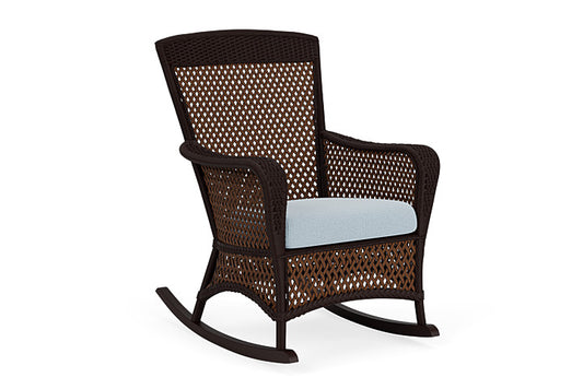 Lloyd Flanders - Grand Traverse Porch Rocker In Caramel Finish With Unearth Dew Fabric - 713360362084 view 1