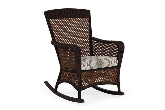 Lloyd Flanders - Grand Traverse Porch Rocker In Caramel Finish With Yoko Mist Fabric - 71336036727 view 1