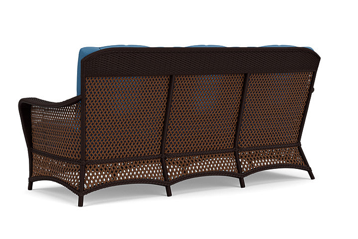 Lloyd Flanders - Grand Traverse Sofa In Caramel Finish With Bamboo Bay Sky Fabric - 713550362007 view 2