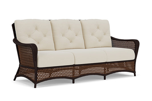 Lloyd Flanders - Grand Traverse Sofa In Caramel Finish With Beach Natural Fabric - 713550362005 view 1