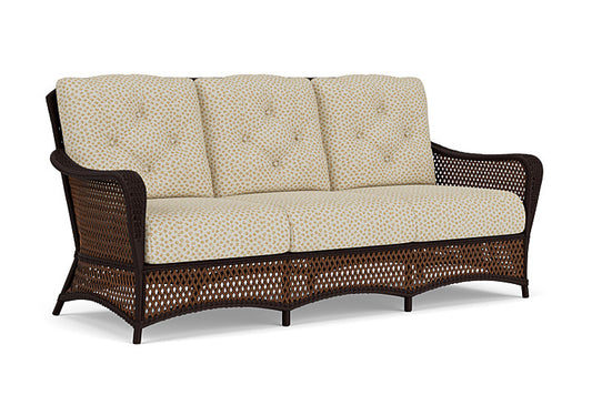 Lloyd Flanders - Grand Traverse Sofa In Caramel Finish With Bebot Sisal Fabric - 713550362048 view 1