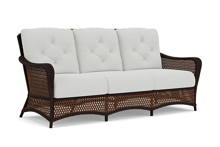 Lloyd Flanders - Grand Traverse Sofa In Caramel Finish With Bright Side Fog Fabric - 713550362012 view 1