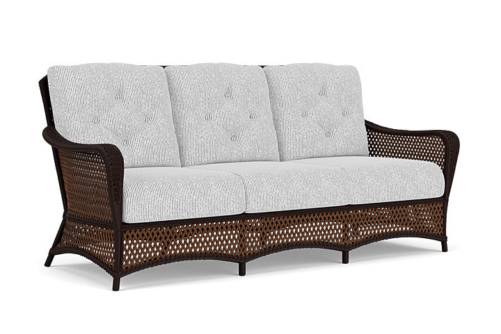 Lloyd Flanders - Grand Traverse Sofa In Caramel Finish With Burson Domino Fabric - 713550362035 view 1