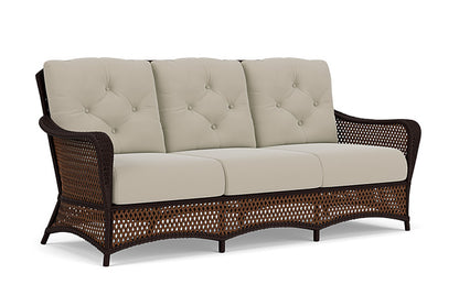 Lloyd Flanders - Grand Traverse Sofa In Caramel Finish With Callen Driftwood Fabric - 713550362023 view 1