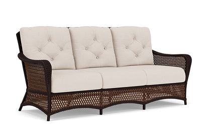 Lloyd Flanders - Grand Traverse Sofa In Caramel Finish With Canvas Birds Eye Fabric - 71355036937 view 1