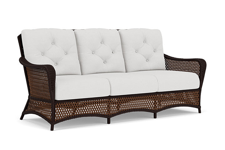 Lloyd Flanders - Grand Traverse Sofa In Caramel Finish With Canvas Natural Fabric - 71355036159 view 1