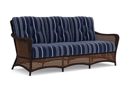 Lloyd Flanders - Grand Traverse Sofa In Caramel Finish With Consider Indigo Fabric - 713550361969 view 1