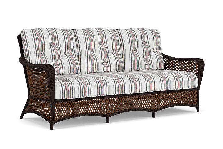 Lloyd Flanders - Grand Traverse Sofa In Caramel Finish With Deering Cadet Fabric - 713550362047 view 1