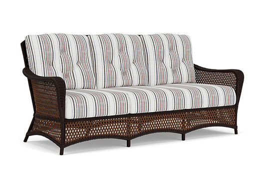 Lloyd Flanders - Grand Traverse Sofa In Caramel Finish With Deering Cadet Fabric - 713550362047 view 1