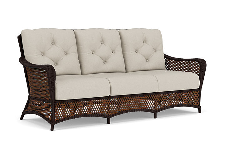 Lloyd Flanders - Grand Traverse Sofa In Caramel Finish With Fife Fog Fabric - 71355036181 view 1