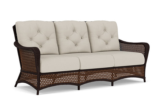 Lloyd Flanders - Grand Traverse Sofa In Caramel Finish With Fife Fog Fabric - 71355036181 view 1