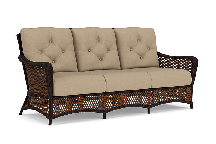 Lloyd Flanders - Grand Traverse Sofa In Caramel Finish With Fife Sahara Fabric - 71355036742 view 1