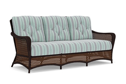 Lloyd Flanders - Grand Traverse Sofa In Caramel Finish With Hansen Seaglass Fabric - 713550361926 view 1
