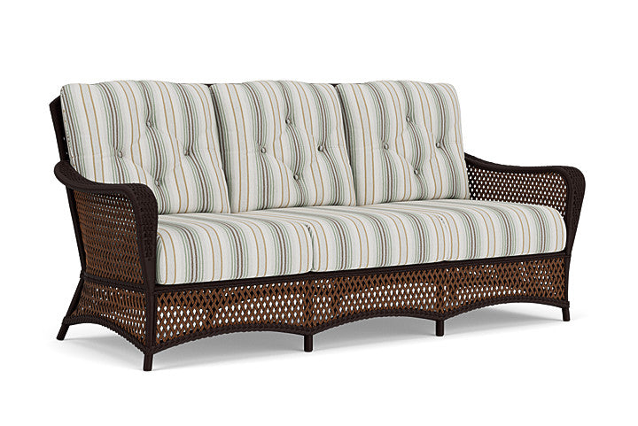 Lloyd Flanders - Grand Traverse Sofa In Caramel Finish With Jansen Eucalyptus Fabric - 713550362061 view 1