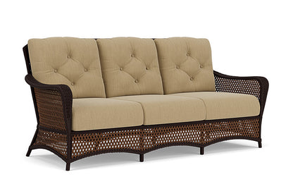 Lloyd Flanders - Grand Traverse Sofa In Caramel Finish With Loveboat Saffron Fabric - 713550362009 view 1
