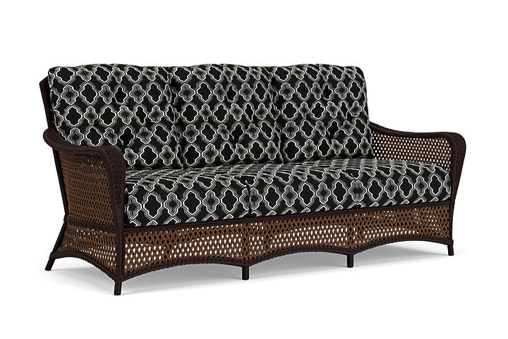 Lloyd Flanders - Grand Traverse Sofa In Caramel Finish With Luna Onyx Fabric - 713550362071 view 1
