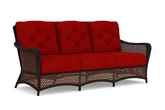 Lloyd Flanders - Grand Traverse Sofa In Caramel Finish With Partyline Lollipop Fabric - 713550362054 view 1